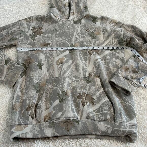 Abercrombie & Fitch Boys Light Wash Camo Hoodie Pullover Size 17-18 - Picture 3 of 8